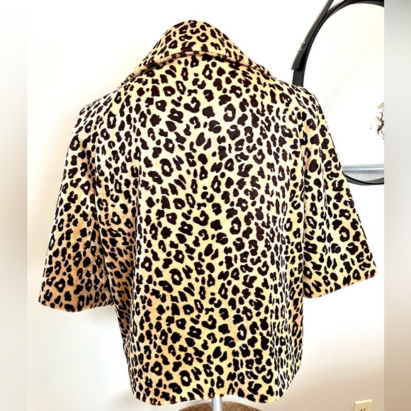 Apt. 9 Faux Fur Animal Print Retro Jacket - Picture 4 of 10